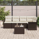 Havesofa Sæt med pude 6 pcs polyrattan