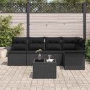 Havesofa Sæt med pude 6 pcs polyrattan