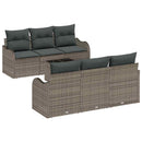 Havesofa Sæt Grå 55 x 55 x 37 cm polyrattan