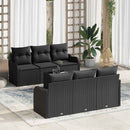 Havesofa Sæt Sort 55 x 55 x 37 cm polyrattan