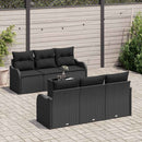 Havesofa Sæt Sort 55 x 55 x 37 cm polyrattan