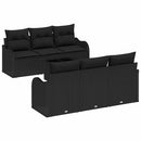 Havesofa Sæt Sort 55 x 55 x 37 cm polyrattan