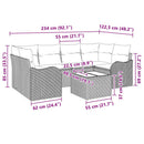 Havesofa Sæt Beige 55 x 55 x 37 cm polyrattan