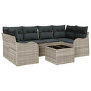 Havesofa Sæt Lysegrå 55 x 55 x 37 cm polyrattan