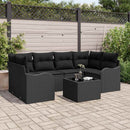 Havesofa Sæt Sort 55 x 55 x 37 cm polyrattan