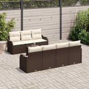 Havesofa Sæt Brun 55 x 55 x 37 cm polyrattan