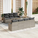 Havesofa Sæt Lysegrå 55 x 55 x 37 cm polyrattan