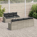 Havesofa Sæt Lysegrå 55 x 55 x 37 cm polyrattan