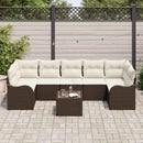 Havesofa Sæt Brun 55 x 55 x 37 cm polyrattan