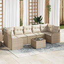 Havesofa Sæt Beige 55 x 55 x 37 cm polyrattan
