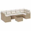 Havesofa Sæt Beige 55 x 55 x 37 cm polyrattan