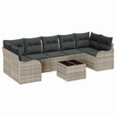 Havesofa Sæt Lysegrå 55 x 55 x 37 cm polyrattan