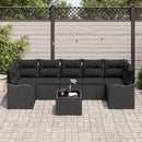 Havesofa Sæt Sort 55 x 55 x 37 cm polyrattan