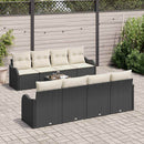 Havesofa Sæt Sort 55 x 55 x 37 cm polyrattan
