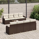 Havesofa Sæt Brun 55 x 55 x 37 cm polyrattan