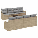 Havesofa Sæt Beige 55 x 55 x 37 cm polyrattan