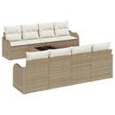 Havesofa Sæt Beige 55 x 55 x 37 cm polyrattan
