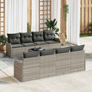 Havesofa Sæt Lysegrå 55 x 55 x 37 cm polyrattan