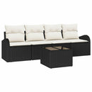 Havesofa Sæt Sort 55 x 55 x 37 cm polyrattan