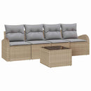 Havesofa Sæt Beige 55 x 55 x 37 cm polyrattan