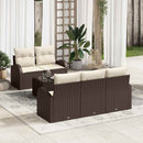 Havesofa Sæt Brun 55 x 55 x 37 cm polyrattan