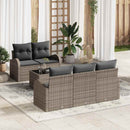 Havesofa Sæt Grå 55 x 55 x 37 cm polyrattan