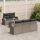 Havesofa Sæt Grå 55 x 55 x 37 cm polyrattan