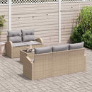 Havesofa Sæt Beige 55 x 55 x 37 cm polyrattan