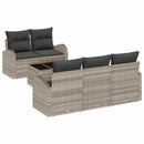 Havesofa Sæt Lysegrå 55 x 55 x 37 cm polyrattan