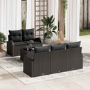 Havesofa Sæt Sort 55 x 55 x 37 cm polyrattan