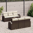 Havesofa Sæt Brun 55 x 55 x 37 cm polyrattan