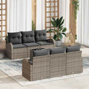 Havesofa Sæt Grå 55 x 55 x 37 cm polyrattan