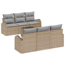Havesofa Sæt Beige 55 x 55 x 37 cm polyrattan