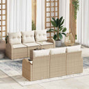 Havesofa Sæt Beige 55 x 55 x 37 cm polyrattan