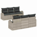 Havesofa Sæt Lysegrå 55 x 55 x 37 cm polyrattan