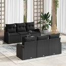 Havesofa Sæt Sort 55 x 55 x 37 cm polyrattan