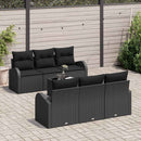 Havesofa Sæt Sort 55 x 55 x 37 cm polyrattan
