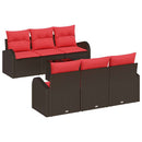 Havesofa Sæt Brun 55 x 55 x 37 cm polyrattan