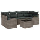 Havesofa Sæt Grå 55 x 55 x 37 cm polyrattan