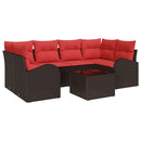 Havesofa Sæt Brun 55 x 55 x 37 cm polyrattan