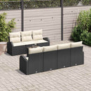Havesofa Sæt Sort 55 x 55 x 37 cm polyrattan