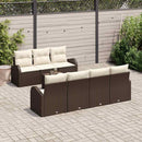 Havesofa Sæt Brun 55 x 55 x 37 cm polyrattan