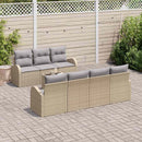Havesofa Sæt Beige 55 x 55 x 37 cm polyrattan