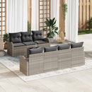 Havesofa Sæt Lysegrå 55 x 55 x 37 cm polyrattan
