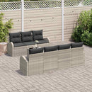 Havesofa Sæt Lysegrå 55 x 55 x 37 cm polyrattan