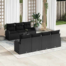 Havesofa Sæt Sort 55 x 55 x 37 cm polyrattan