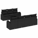 Havesofa Sæt Sort 55 x 55 x 37 cm polyrattan