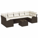 Havesofa Sæt Brun 55 x 55 x 37 cm polyrattan