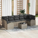 Havesofa Sæt Lysegrå 55 x 55 x 37 cm polyrattan