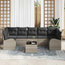 Havesofa Sæt Lysegrå 55 x 55 x 37 cm polyrattan